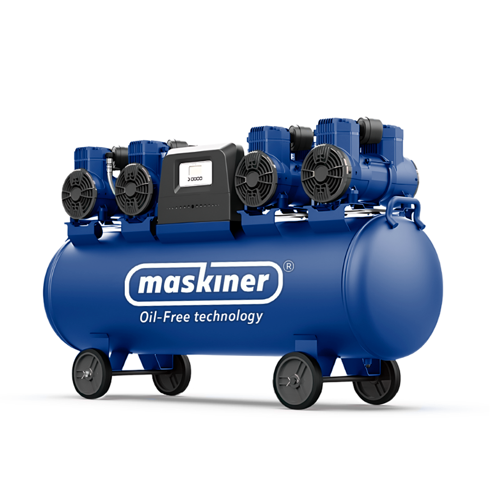 Compresor de Aire Libre de Aceite 120L / 8HP para pintura automotriz Maskiner