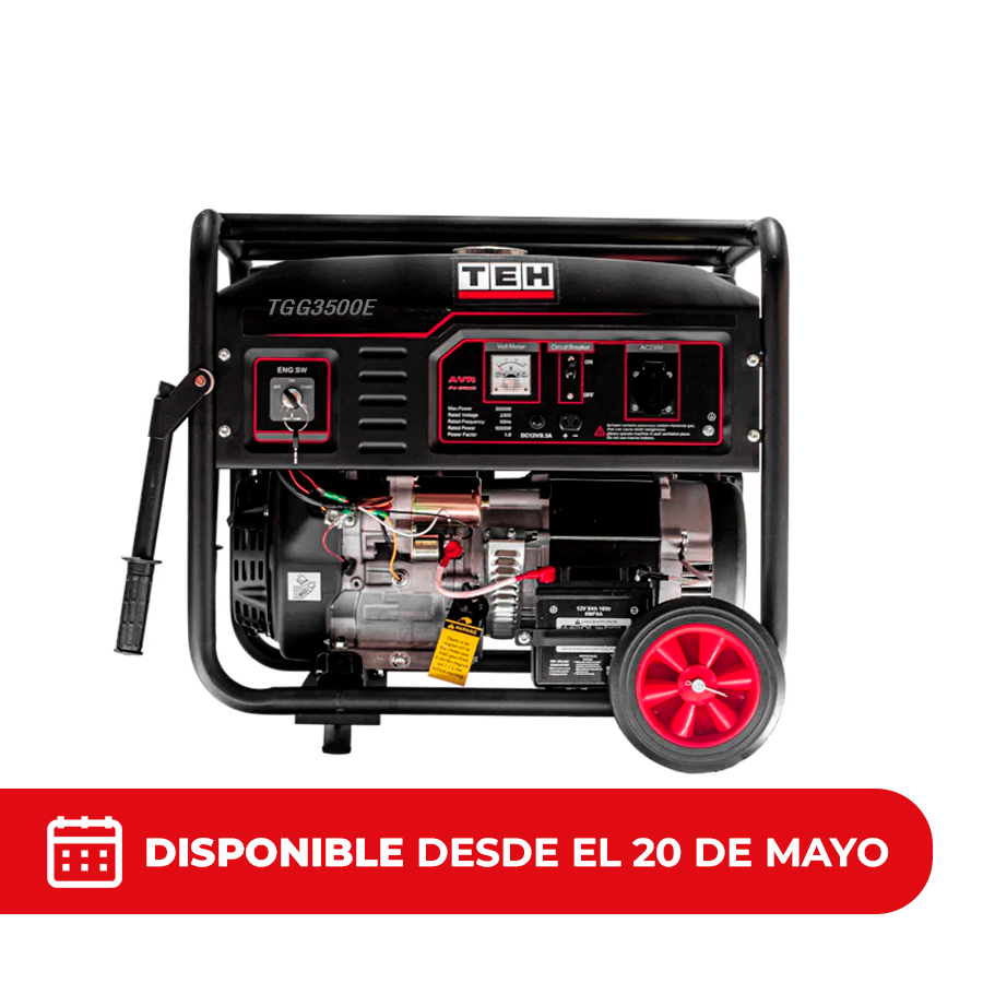 PREVENTA Generador a Gasolina 3.0 kW  Partida Eléctrica Conexión ATS TEHTOOLS