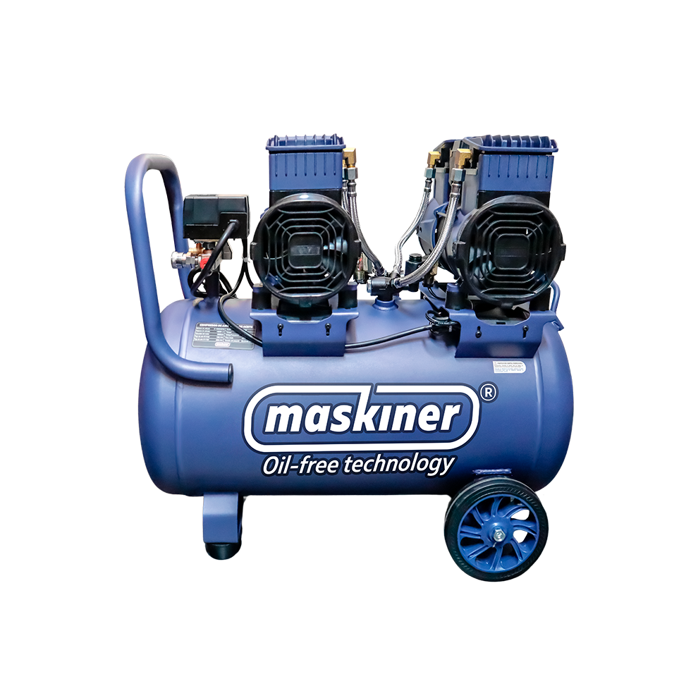 Compresor de Aire Silencioso Libre de Aceite 50L / 4 HP / 500LTS por minuto