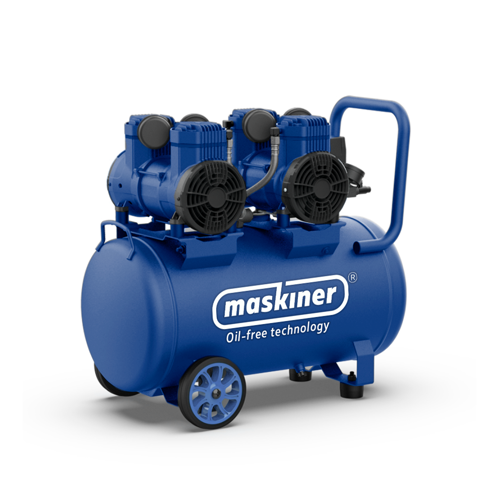 Compresor de Aire Silencioso Libre de Aceite 50L / 4 HP / 500LTS por minuto