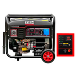 Generador a gasolina TEHTOOLS TGG5500E de 5,5 kW y ATS 7 Pines, vista frontal