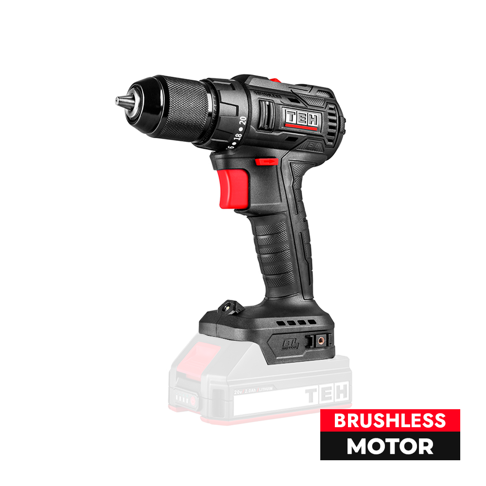 Taladro Inalambrico 20V 50NM LD105 S/Bateria S/Cargador TEHTOOLS