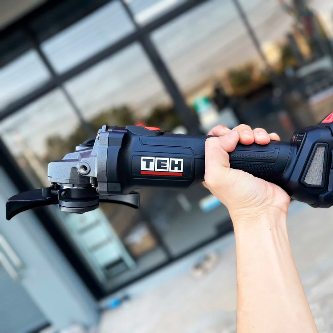 Esmeril Angular Inalámbrico 20V 5" + 1 Batería + Cargador TEHTOOLS