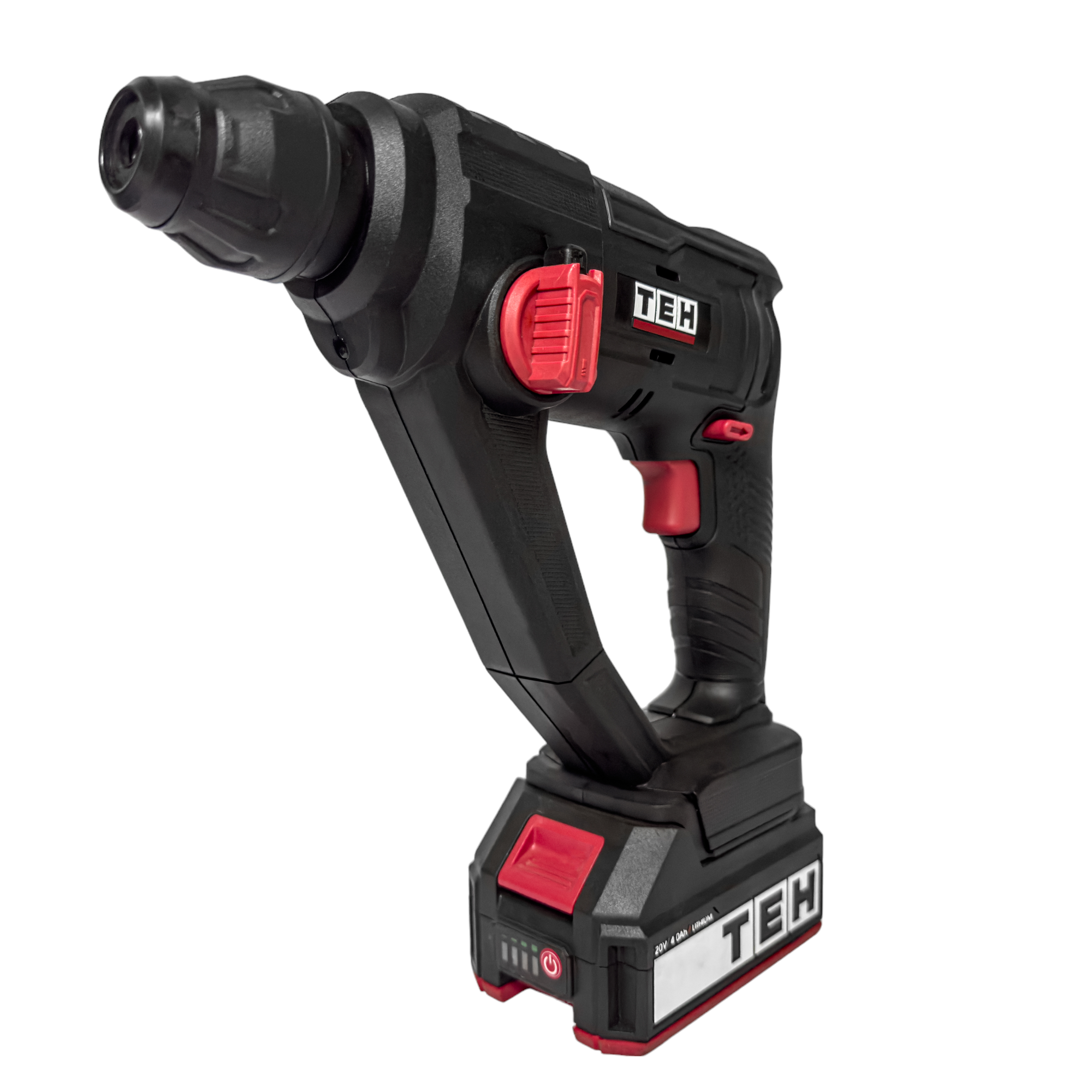 Taladro Martillo Perforador 20V 16MM + 2 Batería + Cargador + Bolso TEHTOOLS