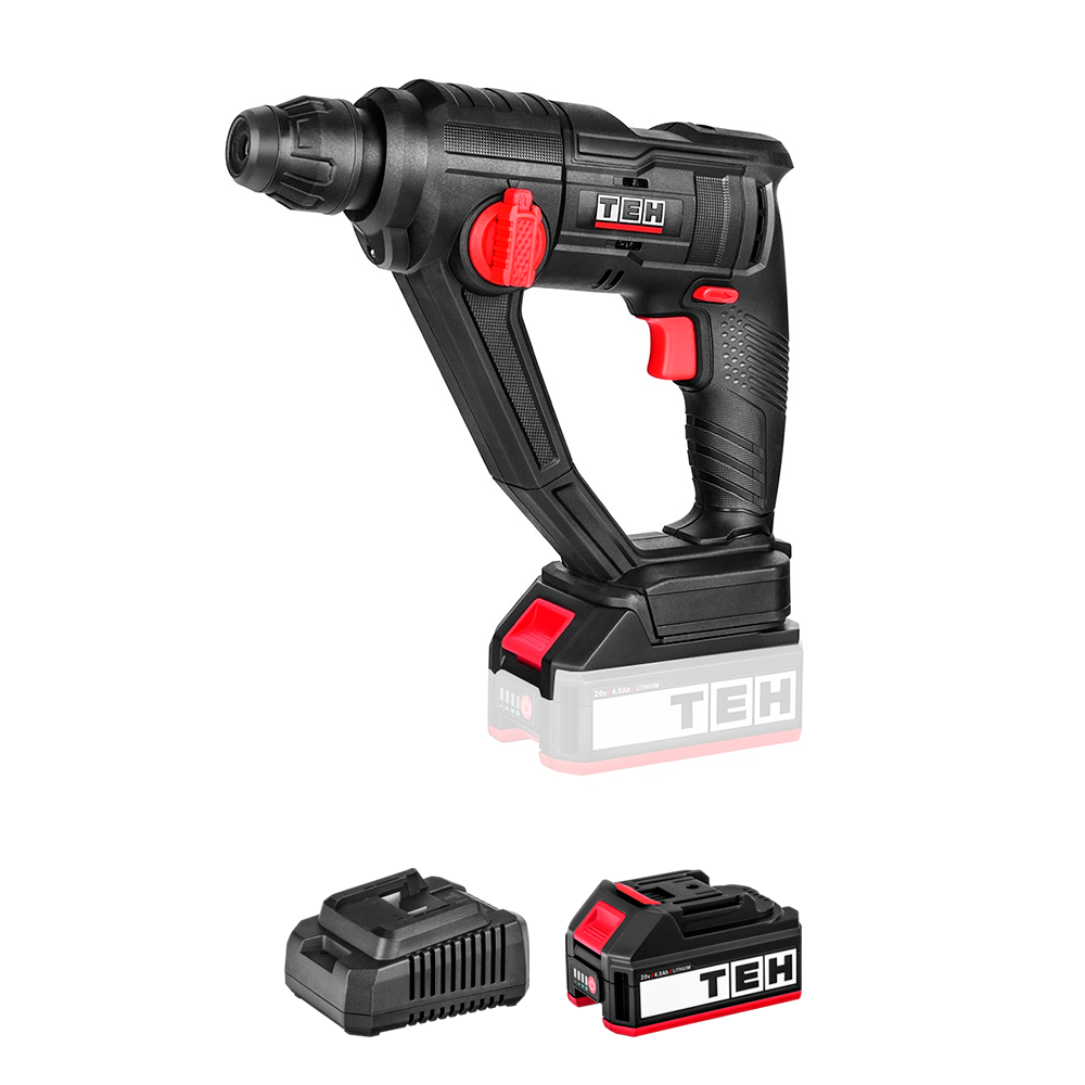Taladro Martillo Perforador 20V 16MM + 1 Batería + Cargador TEHTOOLS