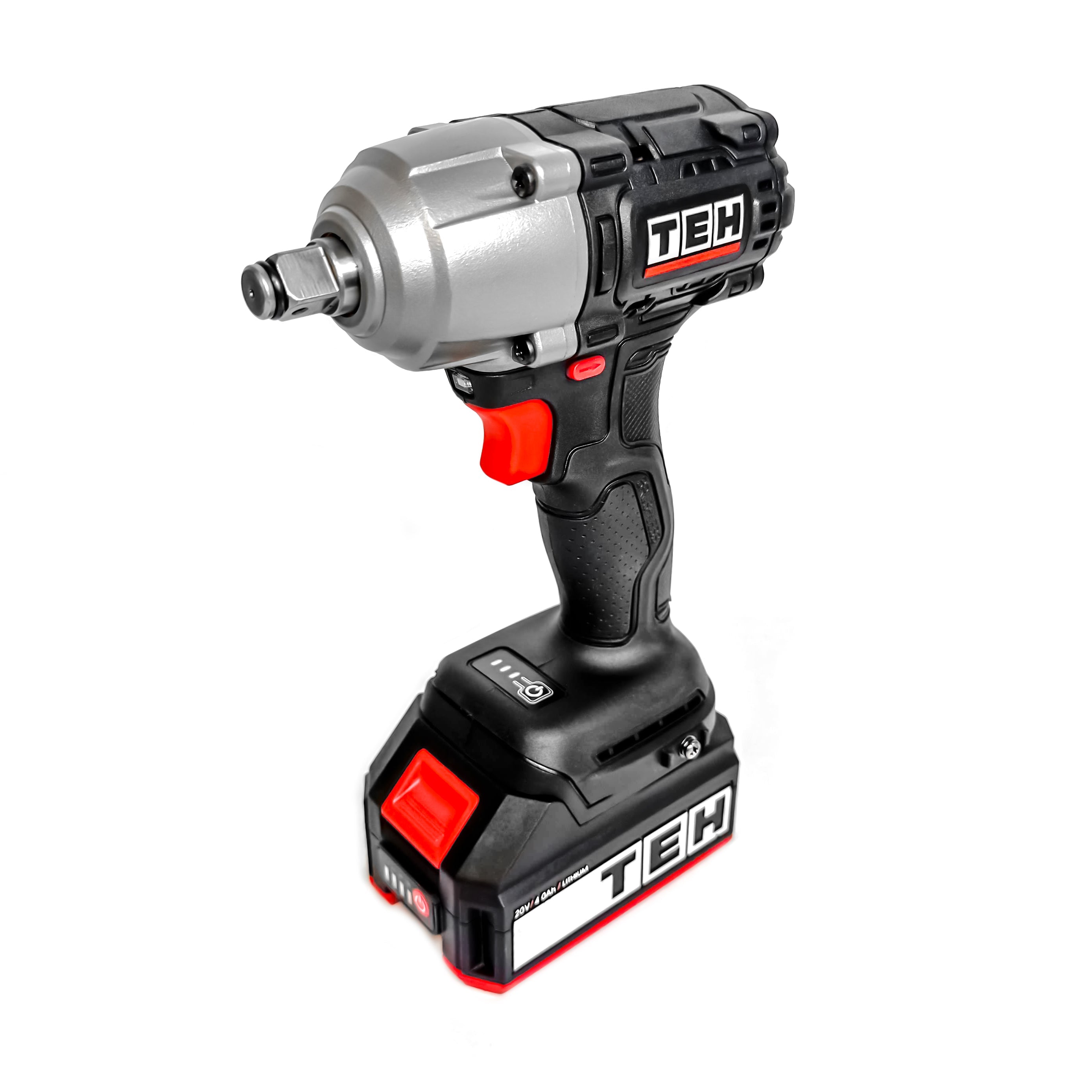 Llave de Impacto Inalambrica 20V 500NM + 2 Baterías + Cargador + Bolso TEHTOOLS
