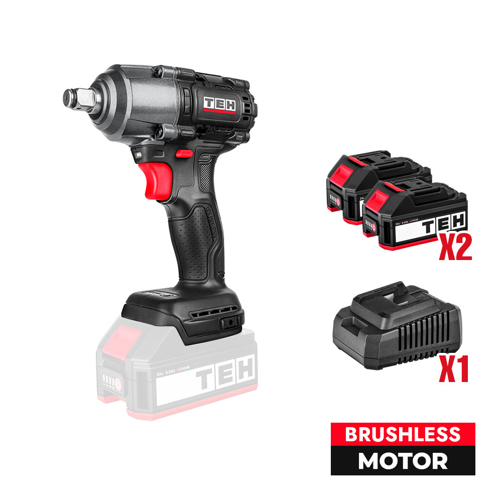 Llave de Impacto Inalambrica 20V 500NM TEHTOOLS