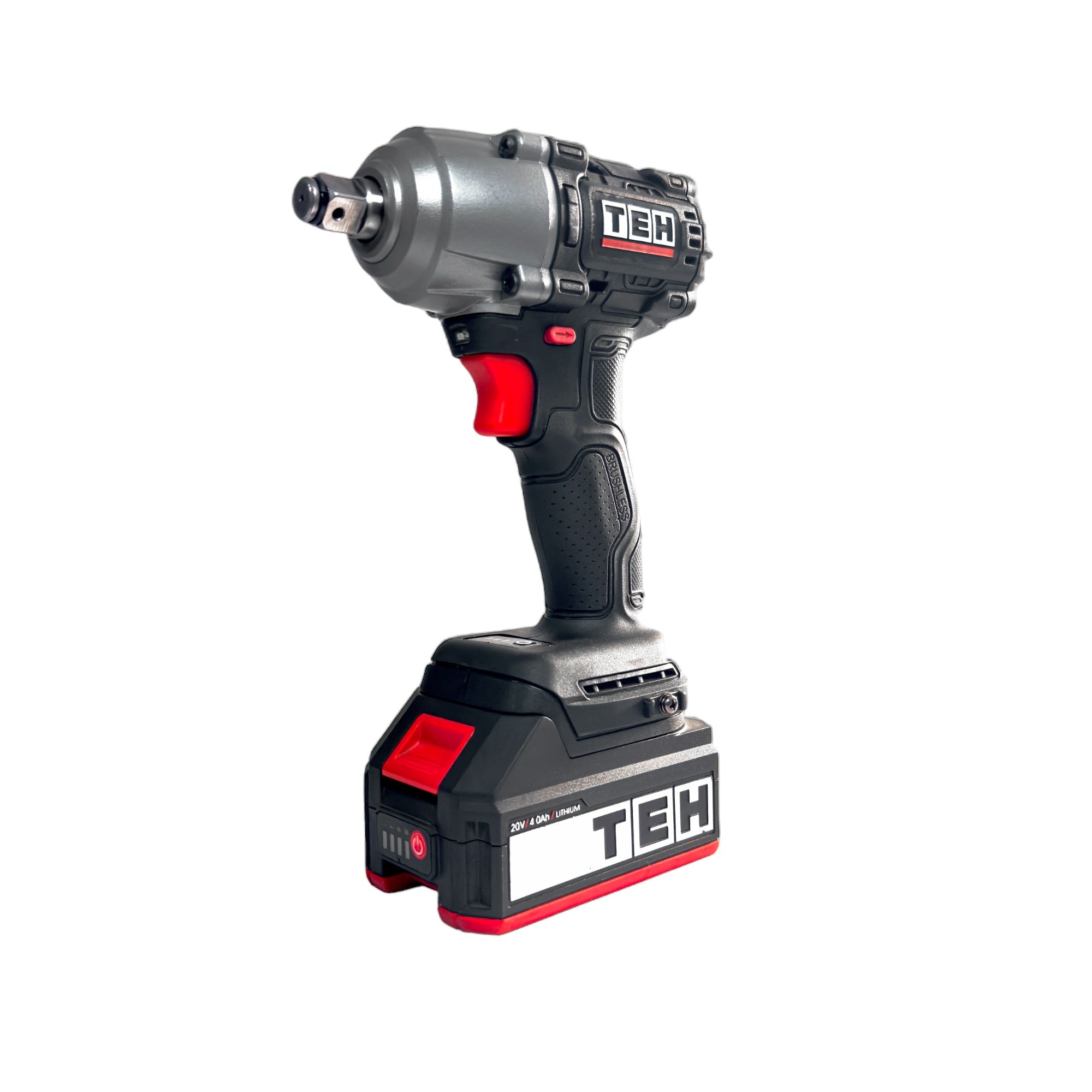 Llave de Impacto Inalambrica 20V 500NM + 2 Baterías + Cargador + Bolso TEHTOOLS