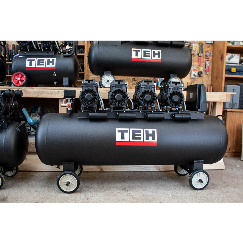 PREVENTA Compresor de Aire 200 litros Libre de Aceite 8HP TEHTOOLS