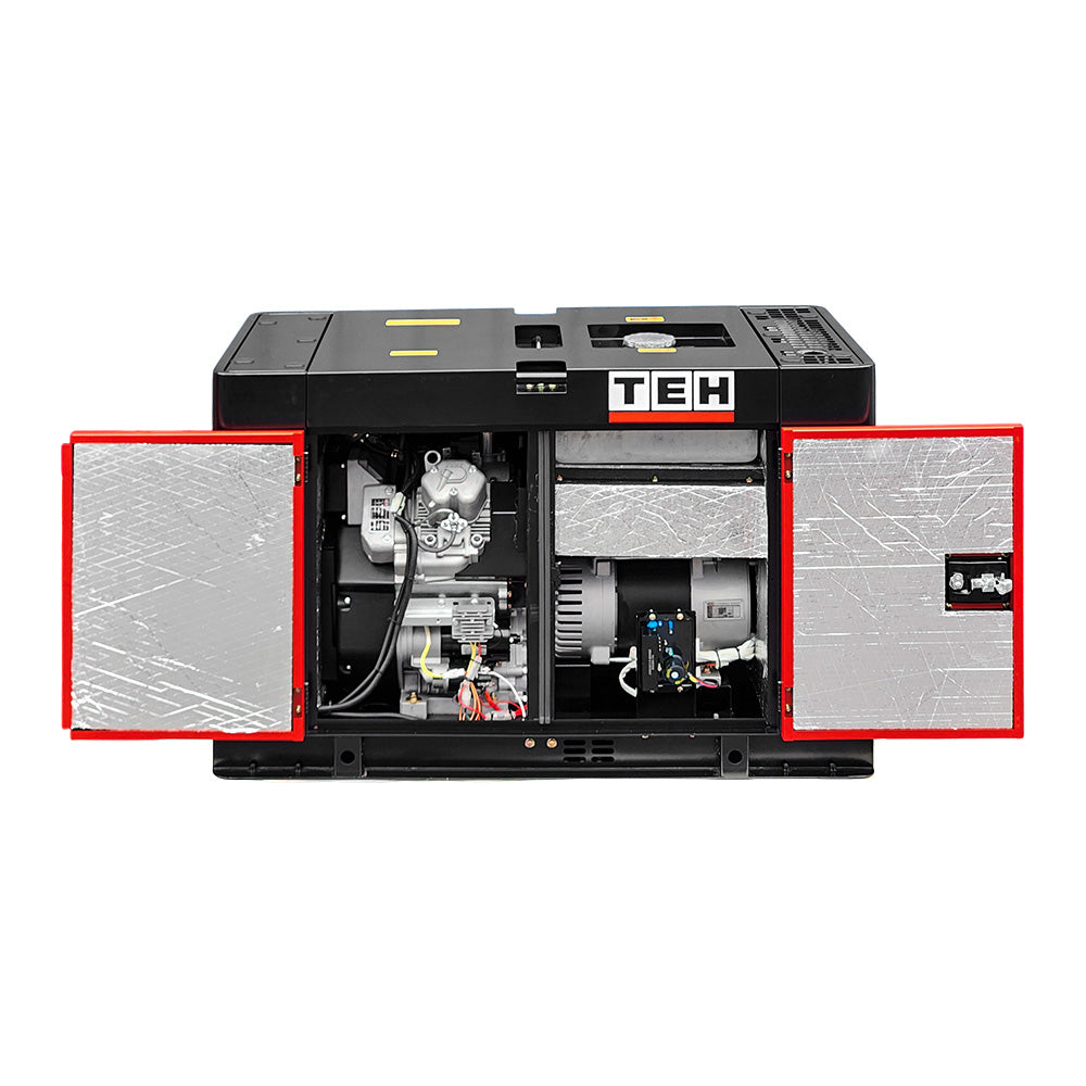 Generador Diésel Silencioso 220/380V 10 KW Partida Eléctrica TEH