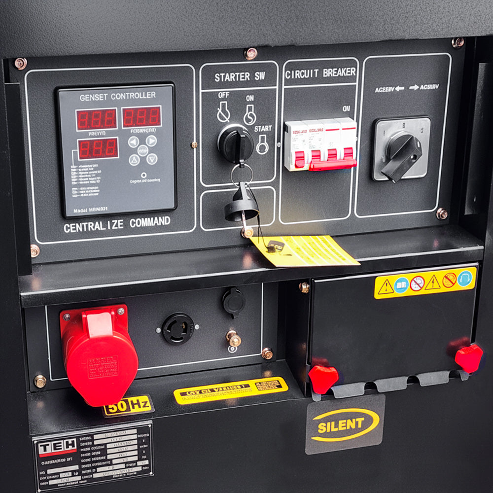 Generador Diésel Silencioso 220/380V 10 KW Partida Eléctrica TEH