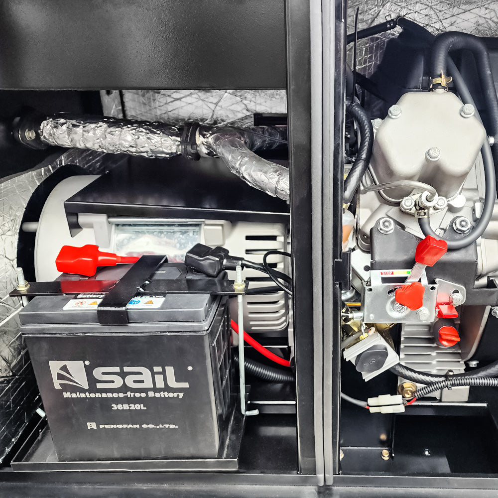 Generador Diésel Silencioso 220/380V 12 KW Partida Eléctrica TEH