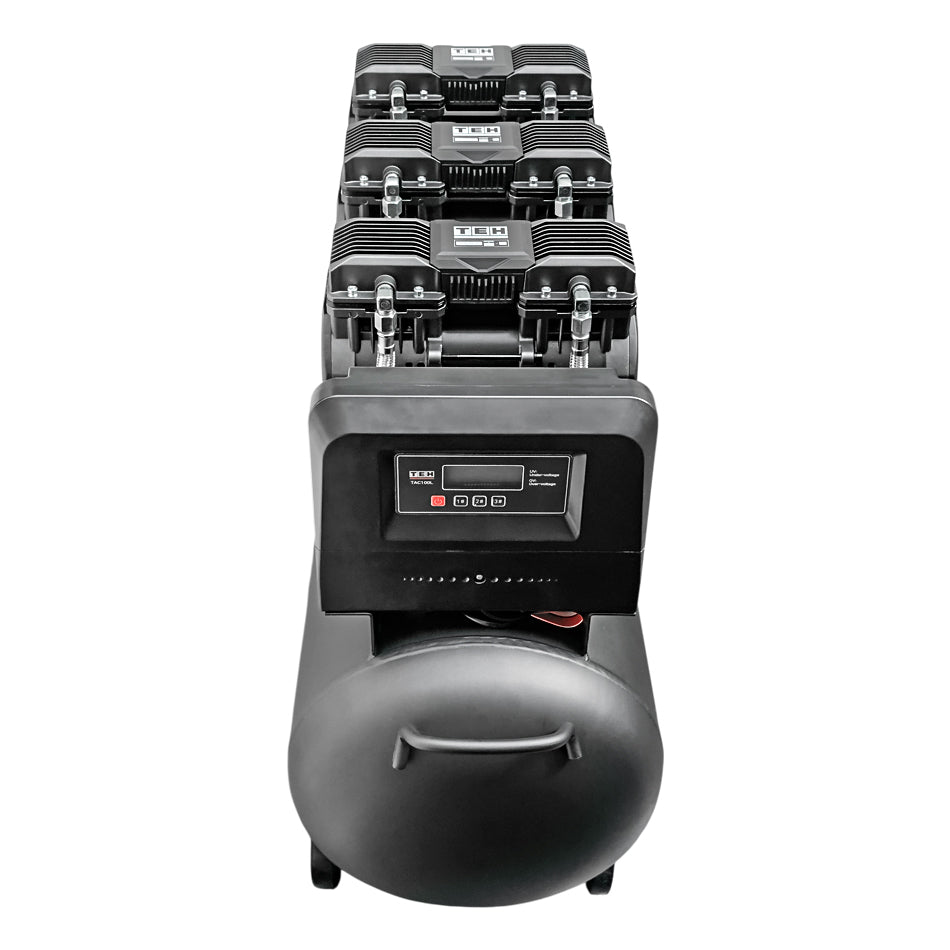 Compresor de Aire 100 Litros Libre de Aceite 6 HP TEHTOOLS
