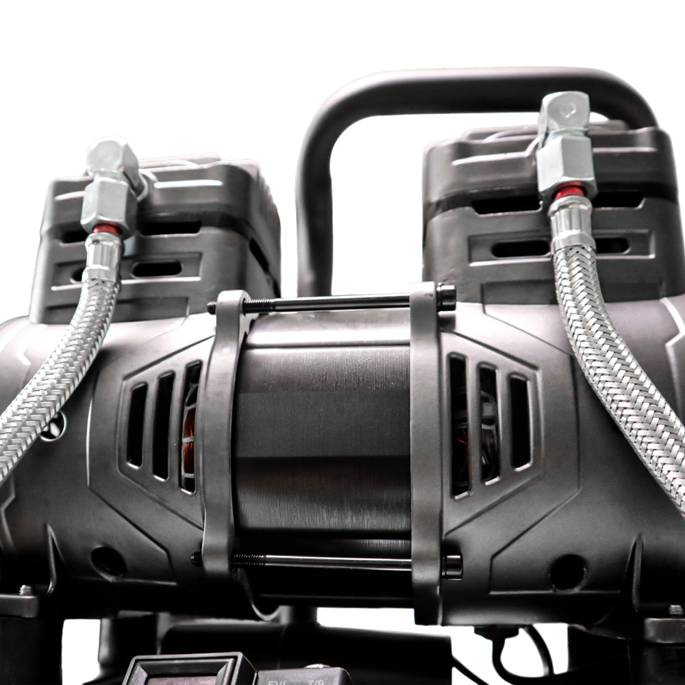 Compresor de Aire 10 Litros Libre de Aceite 2HP TEHTOOLS
