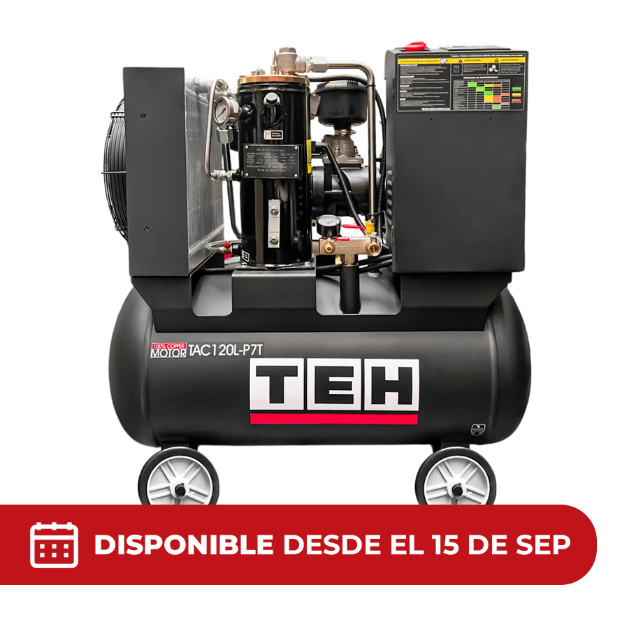 PREVENTA Compresor de Tornillo 10HP 7.5kW 120L 380V TEHTOOLS