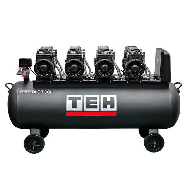 Compresor de Aire 130 Litros Libre de Aceite 8HP TEHTOOLS