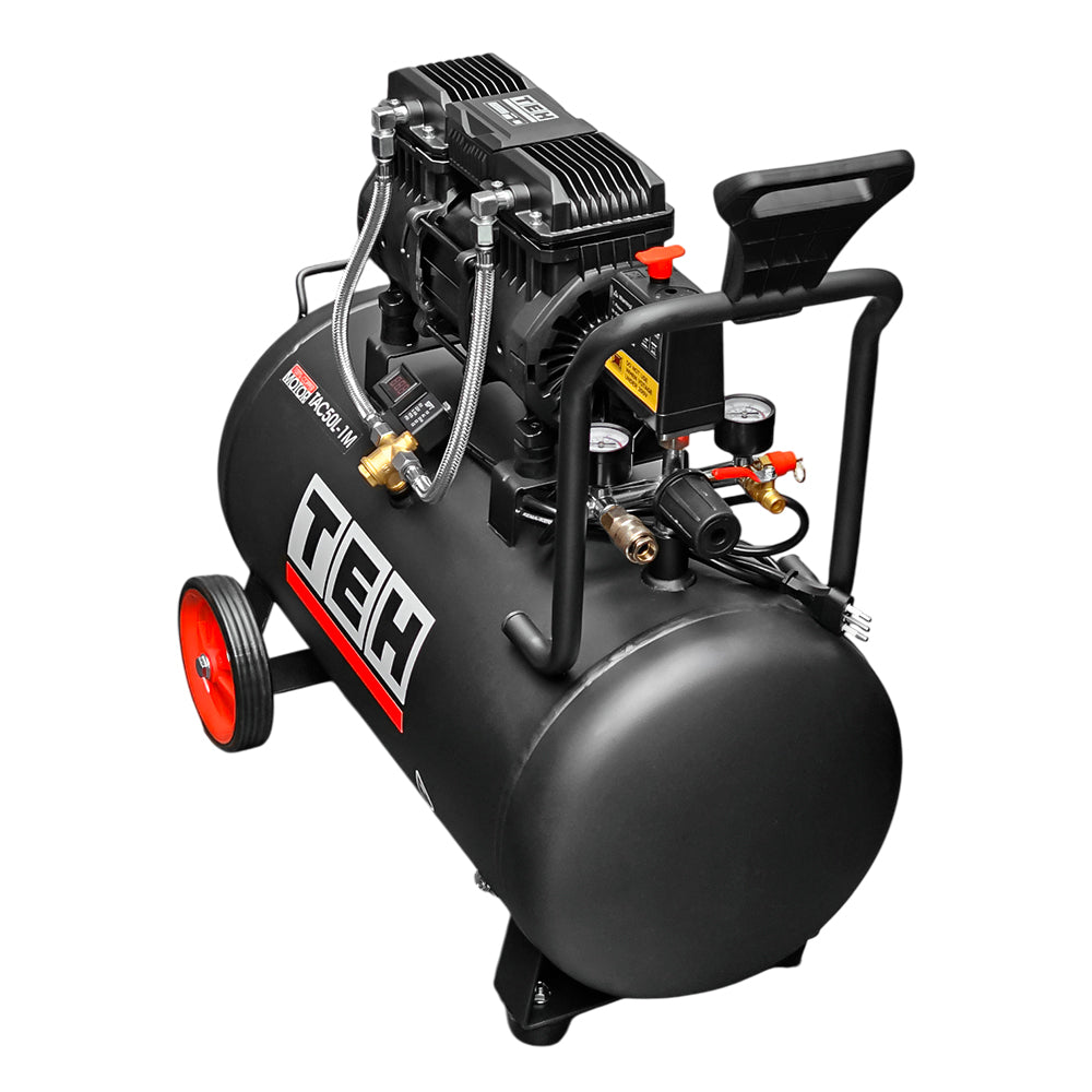 Compresor de Aire 50 Litros Libre de Aceite 2HP TEHTOOLS