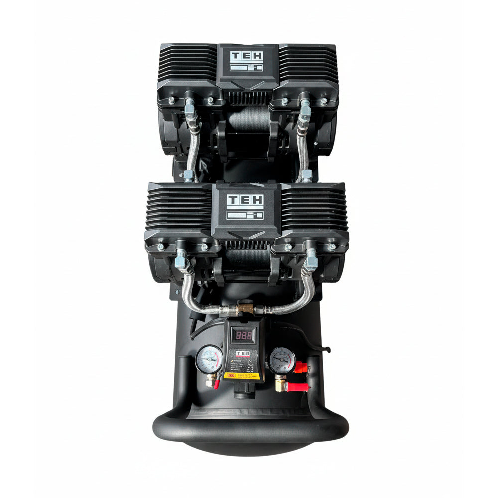 Compresor de Aire 70 Litros Libre de Aceite 4 HP TEHTOOLS