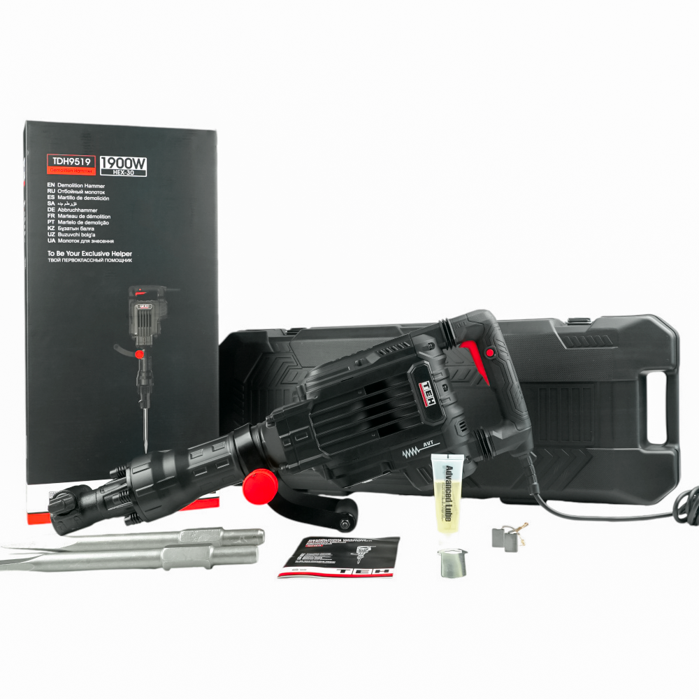 Martillo Demoledor 1900W 60J TEHTOOLS