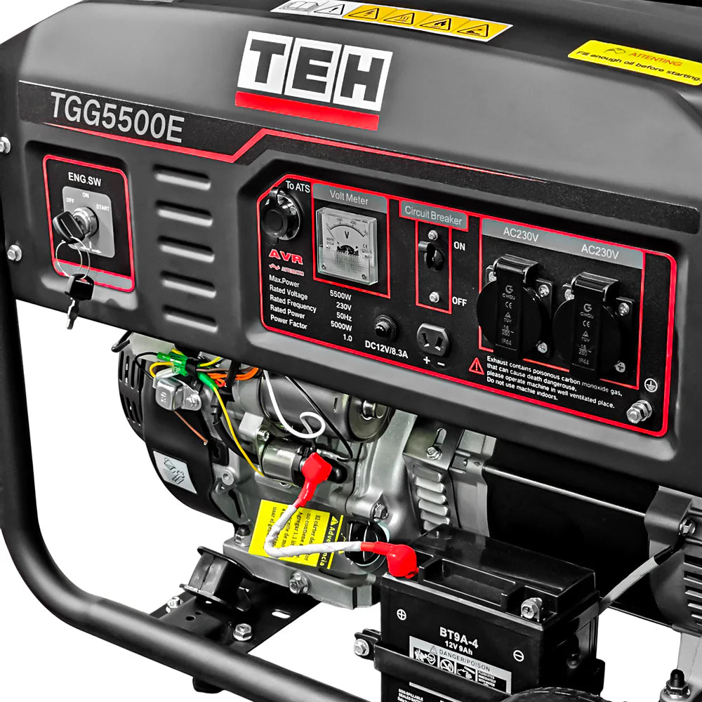 PREVENTA Generador a Gasolina 5.5 kW  Partida Eléctrica Conexión ATS TEHTOOLS