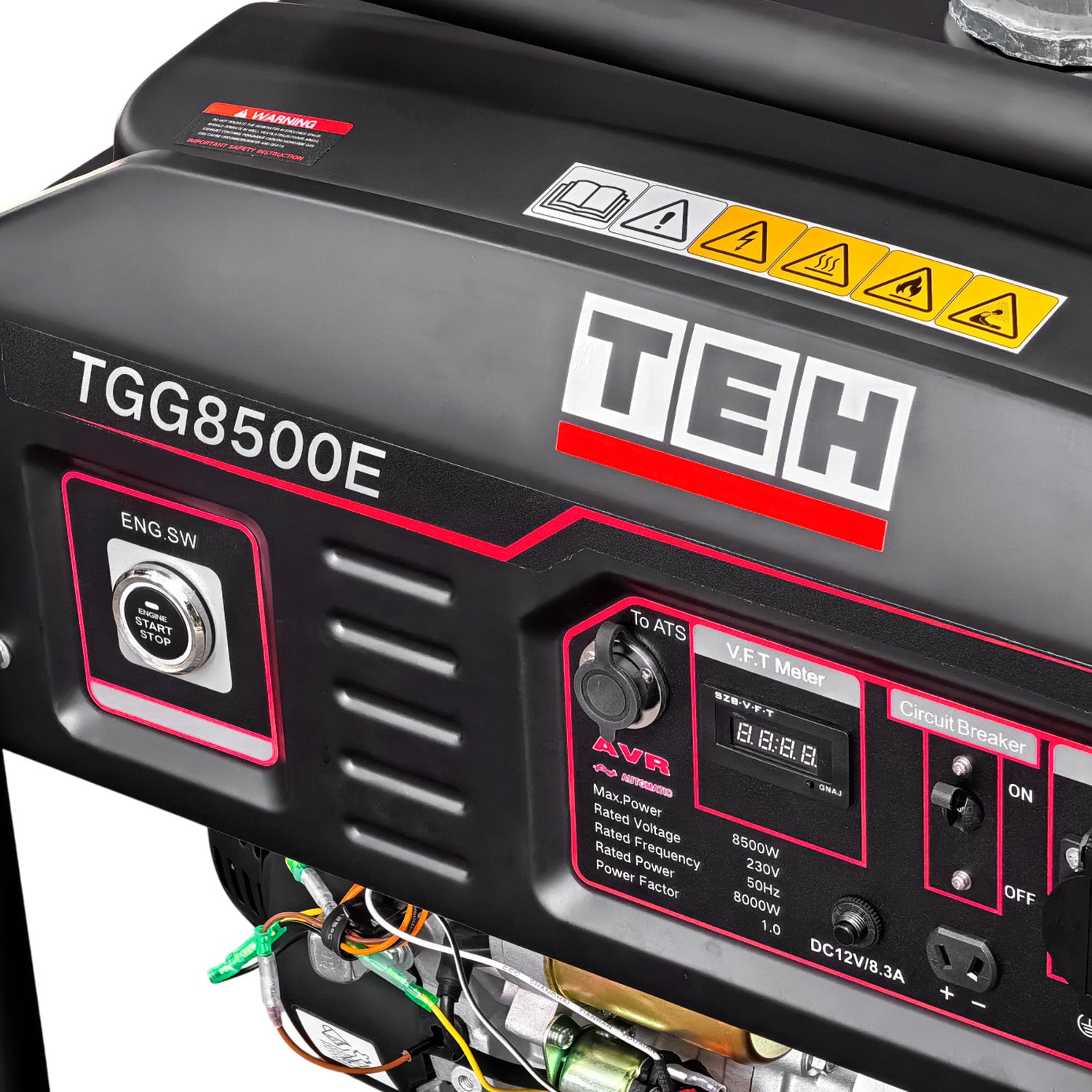 PREVENTA Generador a Gasolina 8.5 kW Partida Electrica Conexión ATS + ATS de 8 PINES TEHTOOLS