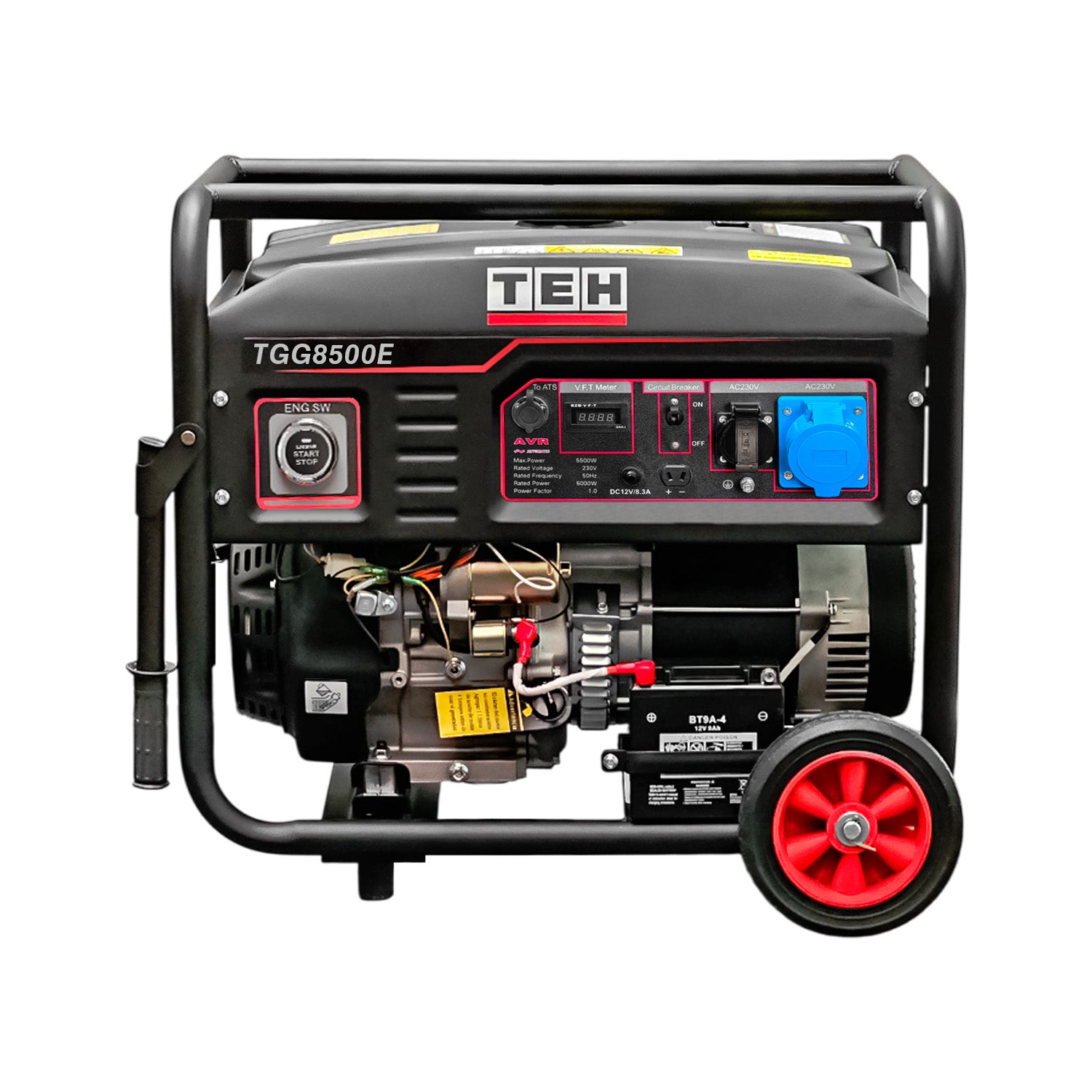 PREVENTA Generador a Gasolina 8.5 kW Partida Electrica Conexión ATS + ATS de 8 PINES TEHTOOLS