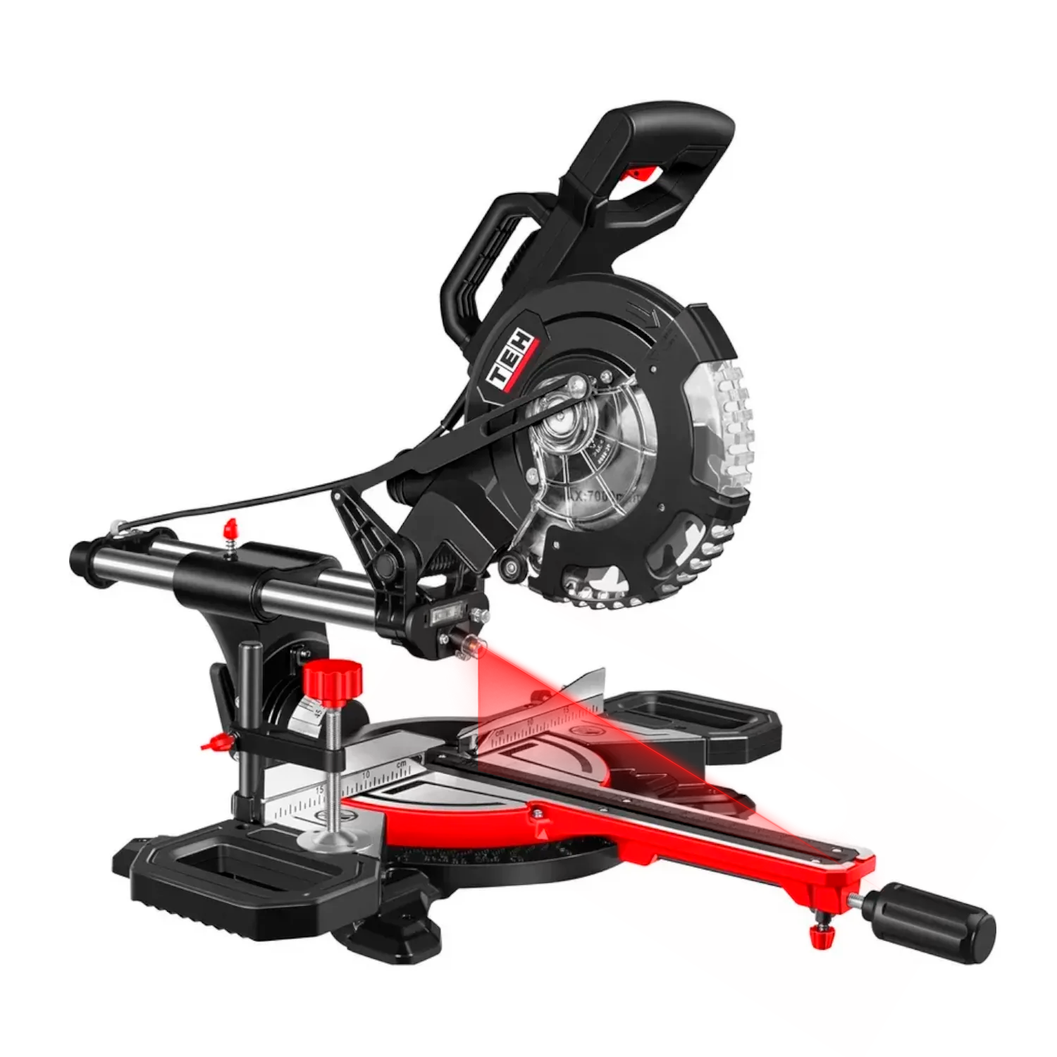 Sierra Ingleteadora 8" Dual Telescópica 1800W  con Láser TMS21018S TEHTOOLS