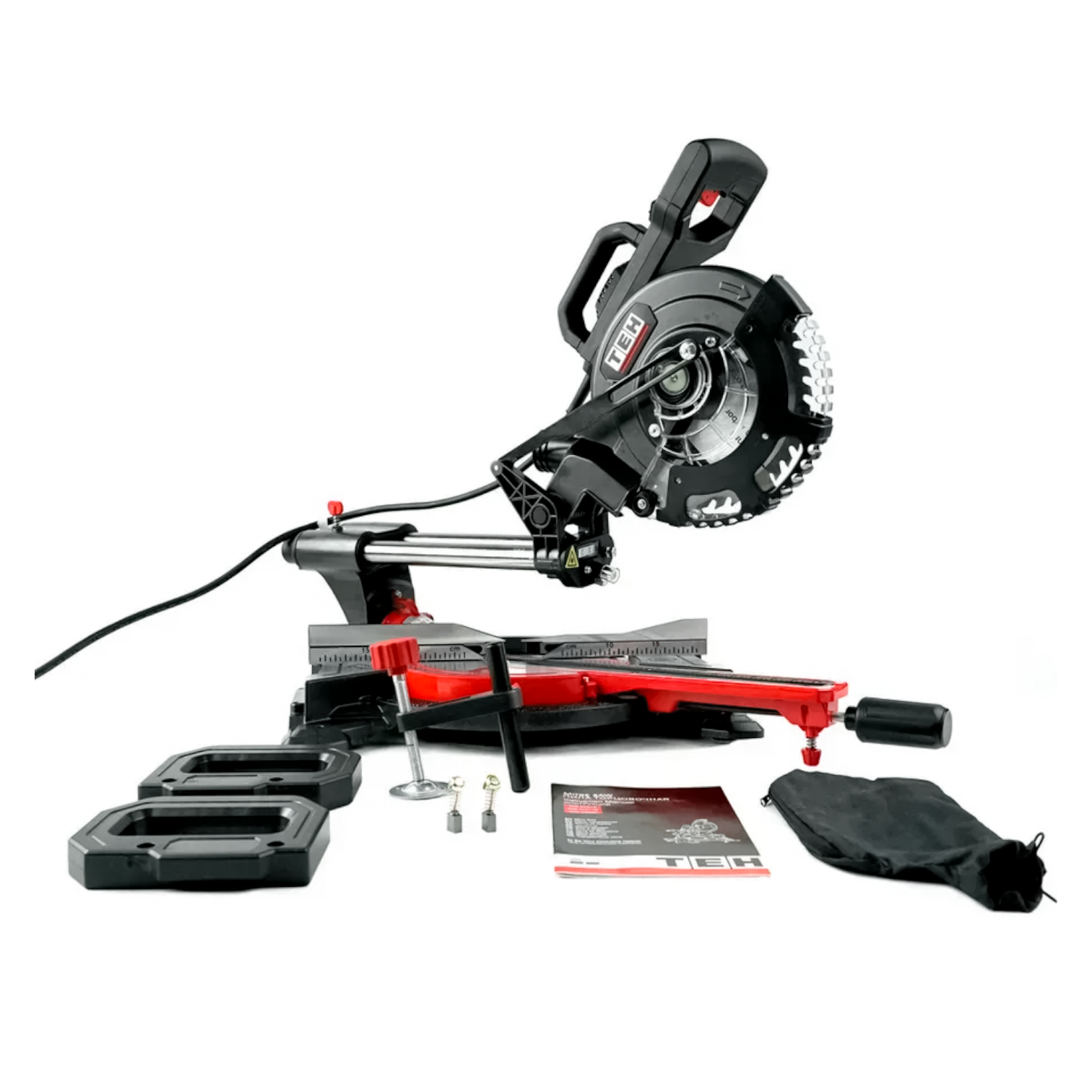 Sierra Ingleteadora 8" Dual Telescópica 1800W  con Láser TMS21018S TEHTOOLS