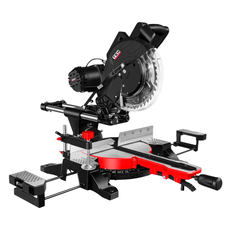 Sierra Ingleteadora Telescópica 1800W 255mm con Láser TMS25519B TEHTOOLS