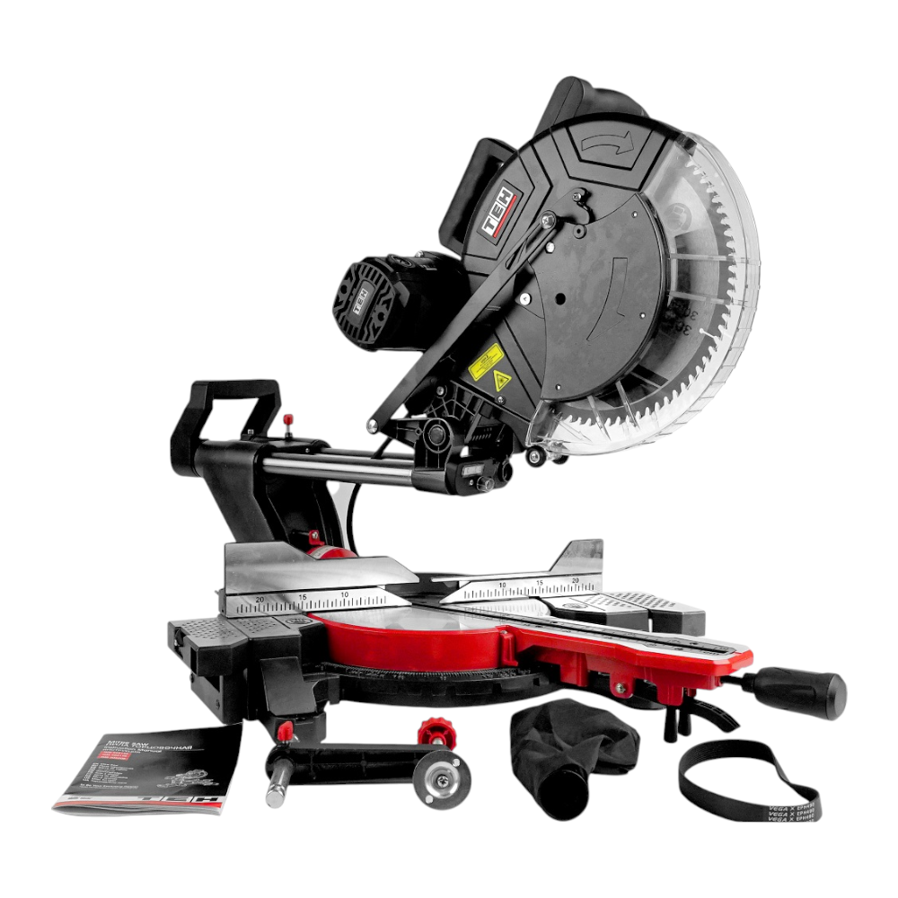 Sierra Ingleteadora Telescópica 2000W 305mm  con Láser TMS30520B TEHTOOLS