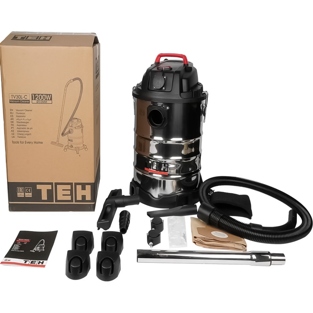Aspiradora Industrial 30L 1200W TEHTOOLS