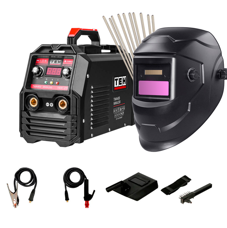 Pack Soldadora Inverter Tehtools 160 AMP + Mascara + Electrodos