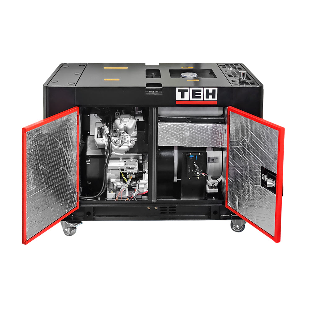 Generador Diésel Silencioso 220/380V 15 KW Partida Eléctrico TEH