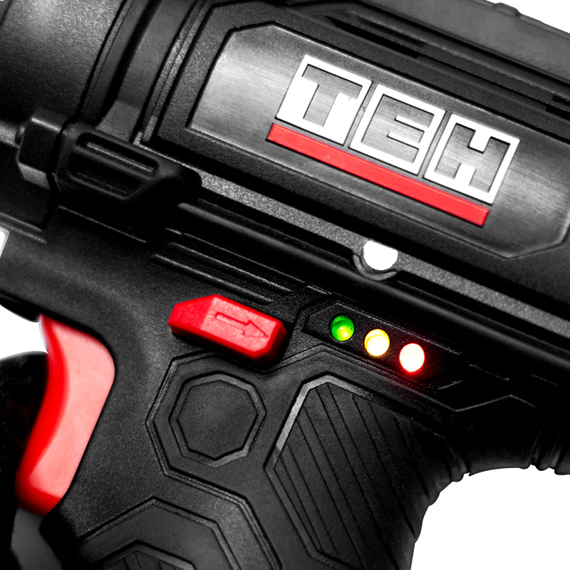 Taladro Inalámbrico 12V 10mm 23 Nm 2 Baterías TEHTOOLS