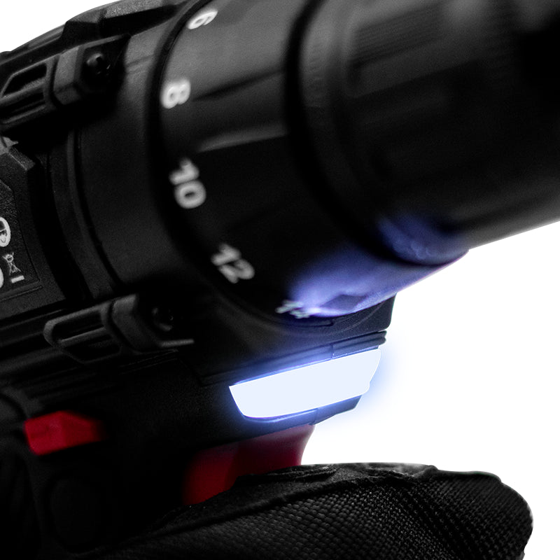 Taladro Inalámbrico 12V 10mm 23 Nm 2 Baterías TEHTOOLS