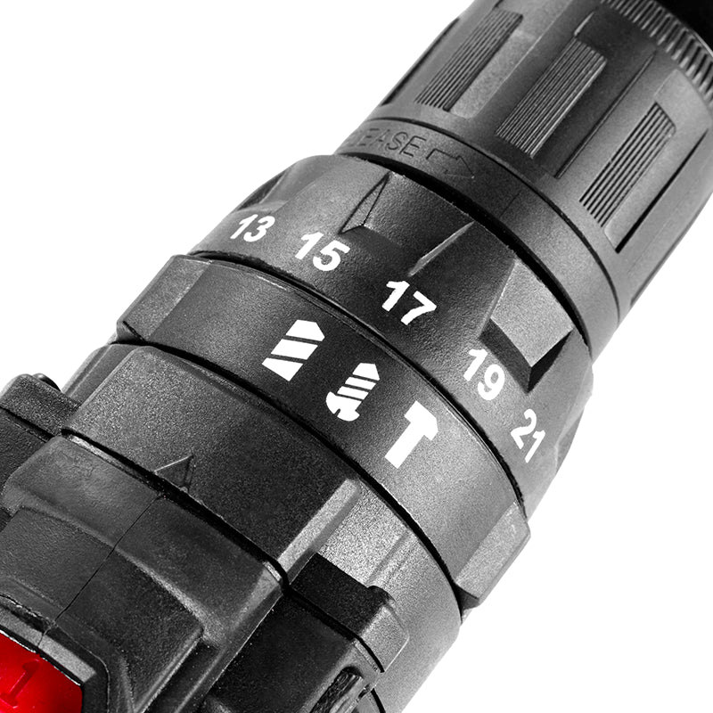 Taladro Percutor Inalámbrico 20V 10mm 30 Nm 2 Baterías TEHTOOLS
